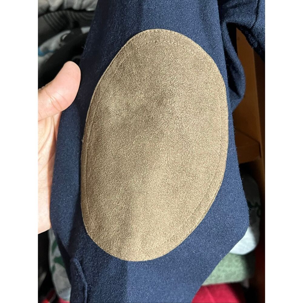 Pendleton Men’s Wool Elbow Patch Navy Button Trai… - image 4